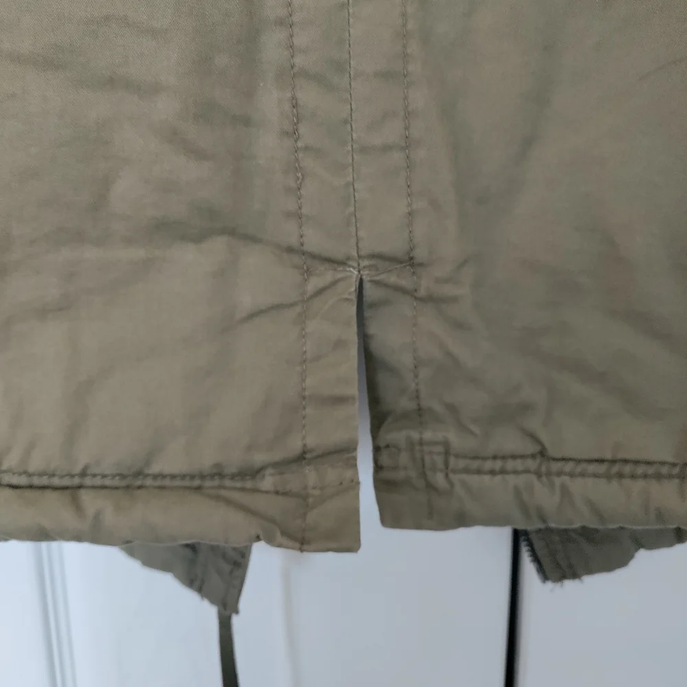 Thread & Supply Women's Full Zip Sherpa Lined Collared Vest Olive Green Size L - Picture 13 of 14